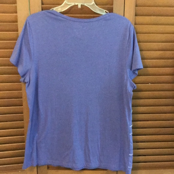 ^ NWT Chico’s Layered Top With Silver Edging. L - Picture 3 of 3